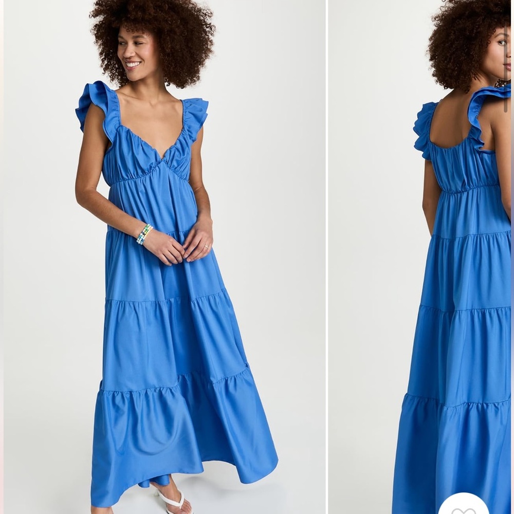 English Factory ruffle maxi